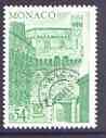 Monaco 1976-77 Palace Clock Tower 54c yellow-green precancel unmounted mint, SG 1256, stamps on , stamps on  stamps on palaces, stamps on  stamps on clocks