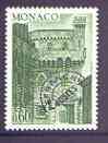 Monaco 1976-77 Palace Clock Tower 60c deep ..green precancel unmounted mint, SG 1257, stamps on palaces, stamps on clocks