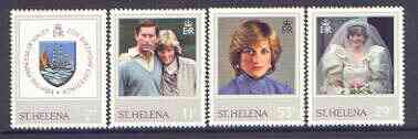 St Helena 1982 Princess Di's 21st Birthday set of 4 unmounted mint, SG 397-400, stamps on , stamps on  stamps on royalty, stamps on  stamps on diana, stamps on  stamps on charles