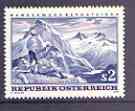 Austria 1970 Walking & Mountaineering 2s unmounted mint, SG 1595, stamps on mountains, stamps on walking