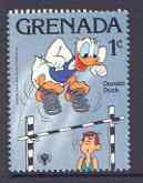 Grenada 1979 Donald Duck High Jumping 1c from Int Year of the Child (3rd issue) unmounted mint, SG 1026, stamps on high jump