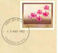 Australia 1982 The Cooktown Orchid 27c postal stationery envelope with first day cancellation, stamps on , stamps on  stamps on flowers, stamps on  stamps on orchids