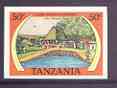 Tanzania 1978 Lake Manyara Hotel 50c (from Game Lodges set) imperf unmounted mint, SG 243var*, stamps on , stamps on  stamps on hotels, stamps on  stamps on lakes, stamps on  stamps on game