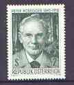 Austria 1968 Death Anniversary of Peter Rosegger (writer) unmounted mint, SG 1526, stamps on literature, stamps on personalities