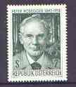 Austria 1968 Death Anniversary of Peter Rosegger (writer) unmounted mint, SG 1526, stamps on , stamps on  stamps on literature, stamps on  stamps on personalities