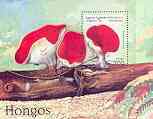 Sahara Republic 1997 Mushrooms perf m/sheet unmounted mint, stamps on fungi