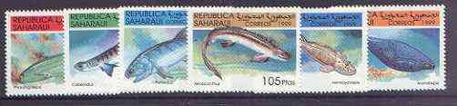 Sahara Republic 1999 Fish complete perf set of 6 values unmounted mint, stamps on fish