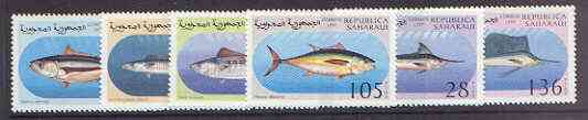 Sahara Republic 1997 Fish complete perf set of 6 values unmounted mint, stamps on fish