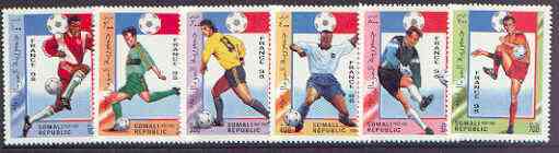 Somalia 1997 Football World Cup (France 98) complete perf set of 6 values unmounted mint, stamps on football, stamps on sport