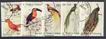 St Thomas & Prince Islands 1992 Birds complete perf set of 5 fine cto used*, stamps on birds, stamps on paradise