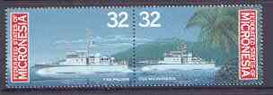 Micronesia 1996 Patrol Boats set of 2 unmounted mint, SG 498-99, stamps on ships