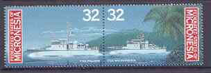 Micronesia 1996 Patrol Boats set of 2 unmounted mint, SG 498-99, stamps on , stamps on  stamps on ships