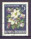 Austria 1966 Alpine Anemone 5s (from Alpine Flora set) fine used, SG 1476, stamps on , stamps on  stamps on flowers, stamps on  stamps on lily
