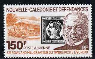 New Caledonia 1979 Death Centenary of Sir Rowland Hill 150f unmounted mint, SG 627, stamps on rowland hill, stamps on stamp on stamp, stamps on postal, stamps on post office, stamps on stamponstamp