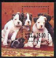 Altaj Republic 2001 Dogs perf m/sheet unmounted mint (Boxer & Pups), stamps on , stamps on  stamps on dogs, stamps on  stamps on boxers