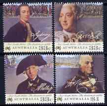 Australia 1986 Bicentenary of Australian Settlement (5th series) Convict Settlements set of 4 unmounted mint, SG 1019-22, stamps on , stamps on  stamps on ships, stamps on  stamps on prisoners, stamps on  stamps on settlers