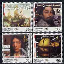 Australia 1985 Bicentenary of Australian Settlement (2nd series) Navigators set of 4 unmounted mint, SG 972-75, stamps on ships, stamps on navigators, stamps on explorers, stamps on 