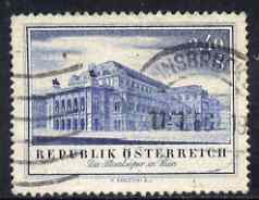 Austria 1955 Opera House 2s40 fine used SG 1278, stamps on entertainments, stamps on music, stamps on opera, stamps on music