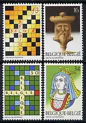 Belgium 1995 Games & Pastimes set of 4 unmounted mint, SG 3259-62, stamps on chess, stamps on playing cards, stamps on games