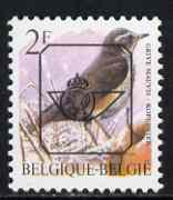 Belgium 1996-99 Birds #3 Redwing 2f unmounted mint with boxed posthorn precancel, SG 3304, stamps on birds    