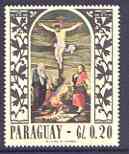 Paraguay 1970 Easter Painting 20c by Da Pontt unmounted mint, stamps on easter, stamps on arts, stamps on da pontt