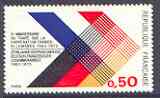 France 1973 Franco-German Co-operation unmounted mint, SG 1983, stamps on flags