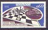 Monaco 1967 International Chess Grand Prix unmounted mint, SG 885, stamps on chess
