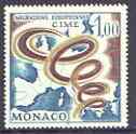 Monaco 1967 European Migration Committee unmounted mint, SG 889, stamps on , stamps on  stamps on census, stamps on  stamps on population, stamps on  stamps on maps
