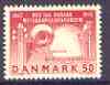 Denmark 1967 Royal Danish Academy of Music 50ore on fluorescent unmounted mint, SG 481, stamps on music, stamps on slania