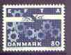 Denmark 1967 European Free Trade Association (EFTA) 80ore on fluorescent paper unmounted mint, SG 482, stamps on , stamps on  stamps on europa, stamps on  stamps on efta