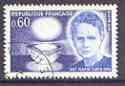 France 1967 Birth Centenary of Marie Curie superb cds used, SG 1765, stamps on , stamps on  stamps on medical, stamps on personalities, stamps on nobel, stamps on physics, stamps on women, stamps on x-rays, stamps on  stamps on chemist