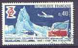 France 1968 French Polar Exploration superb cds used, SG 1806, stamps on , stamps on  stamps on polar, stamps on aviation, stamps on helicopters