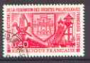 France 1970 Federation of Philatelic Societies superb cds used SG 1881, stamps on postal, stamps on mining
