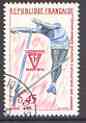 France 1970 European Junior Athletic Championships superb cds used SG 1889, stamps on sport, stamps on pole vault
