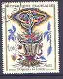 France 1966 French Art - The Moon & The Bull (Tapestry) 1f superb cds used SG 1713*, stamps on arts, stamps on tapestry, stamps on textiles, stamps on moon, stamps on bull, stamps on bovine