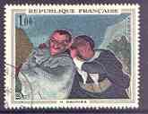 France 1966 French Art - Crispin & Scapin by Daumier 1f superb cds used SG 1714*, stamps on , stamps on  stamps on arts, stamps on cartoons