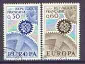 France 1967 Europa set of 2 superb cds used, SG 1748-49, stamps on europa