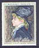 France 1968 French Art - Portrait of a Model by Renoir unmounted mint, SG 1789, stamps on arts, stamps on renoir