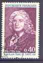 France 1968 300th Birth Anniversary of Le Sage (writer) superb cds used, SG 1793*, stamps on literature, stamps on personalities