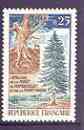 France 1968 Link of Black & Rambouillet Forests 25c unmounted mint, SG 1796*, stamps on trees