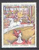 France 1969 French Art - The Circus by Georges Seurat unmounted mint, SG 1822, stamps on arts, stamps on circus, stamps on horses, stamps on seurat