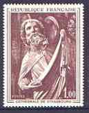 France 1971 French Art - St Matthew Sculpture unmounted mint, SG 1908*, stamps on , stamps on  stamps on arts, stamps on  stamps on saints, stamps on  stamps on sculpture, stamps on  stamps on cathedrals