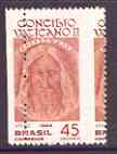 Brazil 1966 Second Vatican Council (The Sacred Face) very fine mint with vert perfs misplaced 6mm to right as SG 1140, stamps on , stamps on  stamps on religion