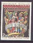 France 1973 French Art - Carving of The Last Supper unmounted mint, SG 1985, stamps on arts, stamps on religion