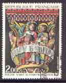 France 1973 French Art - Carving of The Last Supper superb cds used, SG 1985, stamps on , stamps on  stamps on arts, stamps on  stamps on religion