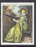 France 1973 French Art - Girl with Lute by Watteau unmounted mint, SG 1988, stamps on , stamps on  stamps on arts, stamps on  stamps on women, stamps on  stamps on music, stamps on  stamps on watteau