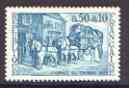 France 1973 Stamp Day (Mail Coach) unmounted mint, SG 1996*, stamps on postal, stamps on mail coaches, stamps on horses