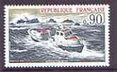 France 1974 French Lifeboat Service unmounted mint, SG 2040, stamps on , stamps on  stamps on ships, stamps on  stamps on rescue, stamps on  stamps on shipwrecks