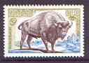 France 1974 Nature Conservation - European Bison 40c unmounted mint, SG 2046, stamps on cattle, stamps on bovine, stamps on bison, stamps on animals