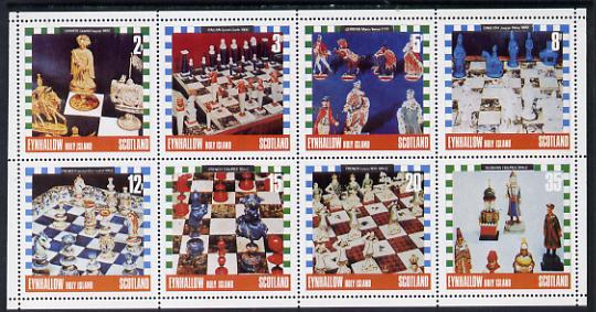 Eynhallow 1978 Chess Pieces perf set of 8 values (2p to 35p) unmounted mint, stamps on chess